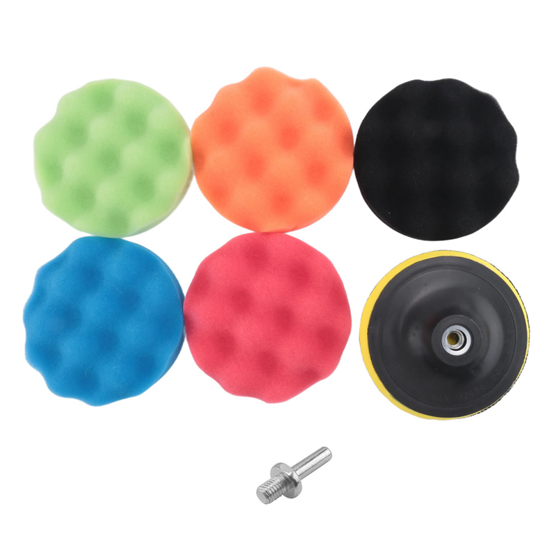 Polish Pad Set Buffer - ABJA-8Pcs/ensemble voiture éponge tampon de polissage
