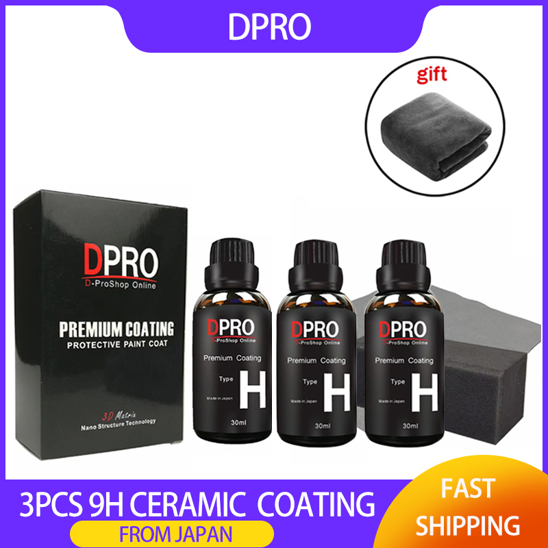 Car Wax Ceramic Coating - Lot de 3 revêtements céramiques liquides