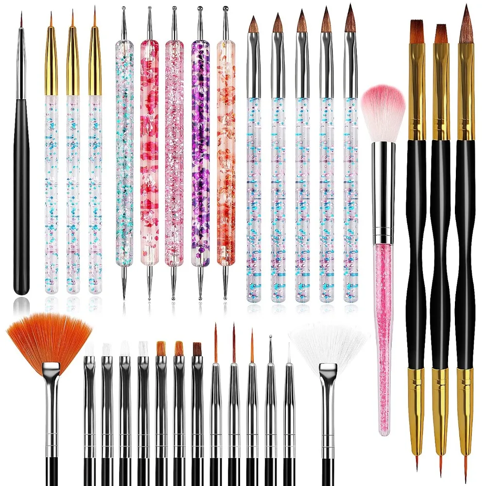 32 pinceaux pour nail art, pin - Detailing Brush Set avis et prix